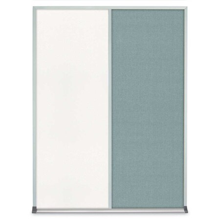 United Visual Products Single Door Radius Plus Corkboard, 36"X UV8002PLUS-BRONZE-COBACC